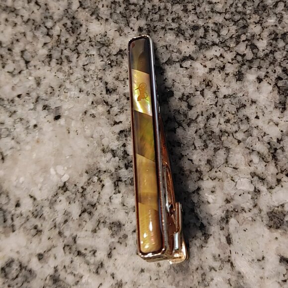 Celine 925 Silver Opal Tie Clip - Picture 13 of 16